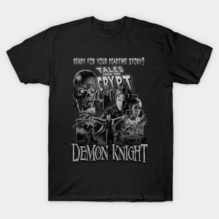 Demon Knight, Classic Horror, (Black & White) T-Shirt